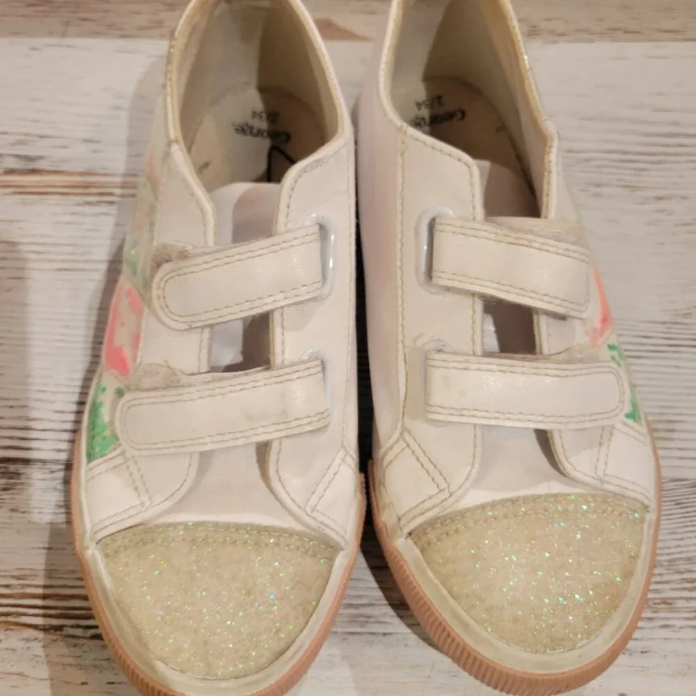 Girls Fun Glitter Sneakers - Size US 3 / UK 2 - Picture 5 of 6
